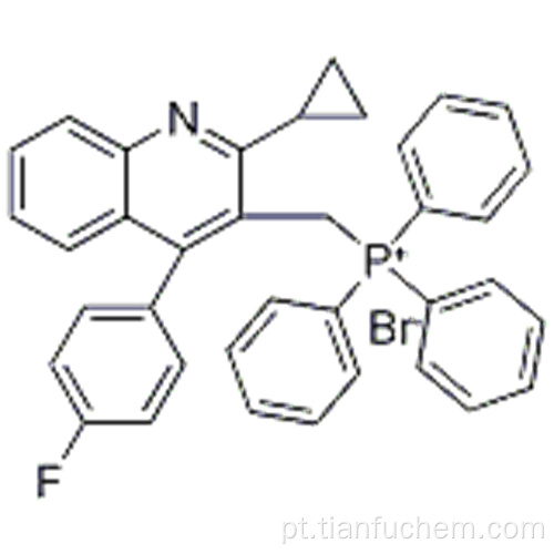 Fosfônio, [[2-ciclopropil-4- (4-fluorofenil) -3-quinolinil] metil] trifenil-, brometo (1: 1) CAS 154057-58-6